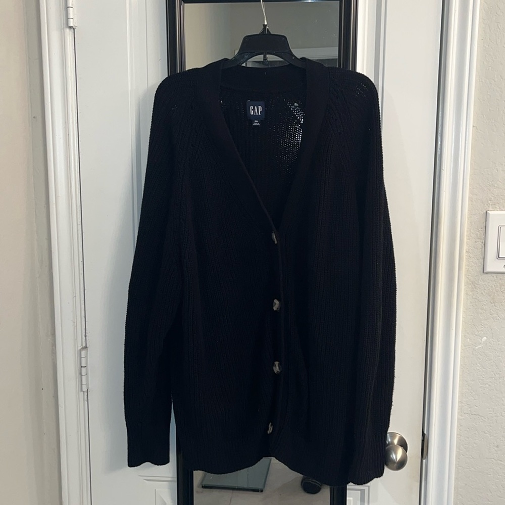 Gap Oversized Black Cardigan Plus Size XXL